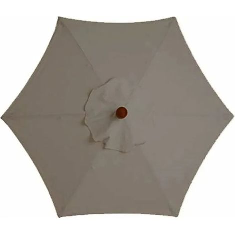 Housse De Rechange pour Parasol - 6 Baleines - 3 M - Imperméable - Anti-Ultraviolet - Tissu De Rechange (3M / 9.8Ft,Khaki) (1/5)