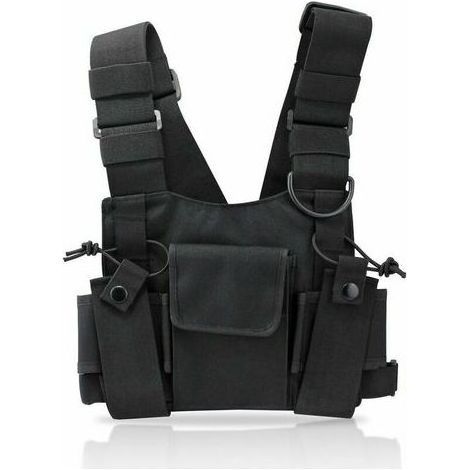 Radio Talkie walkie Poche de Poitrine Sacs Harnais Paquet Sac a Dos Etui (1/4)