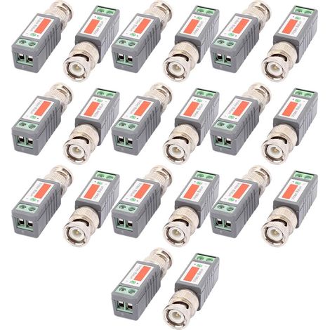 10 paires 1 canal passif émetteur vidéo HD balun émetteur-récepteur adaptateur BNC 2000 pieds (1/2)
