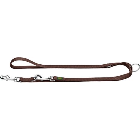 Verst. Führleine 25/200 Nylon braun