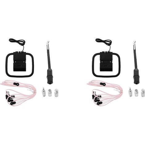 Deux antennes FM compatibles avec les récepteurs stéréo d'intérieur kit d'antenne radio FM/AM universelle Ancable 75 ohms/300 ohms avec convertisseur d'antenne. (1/5)