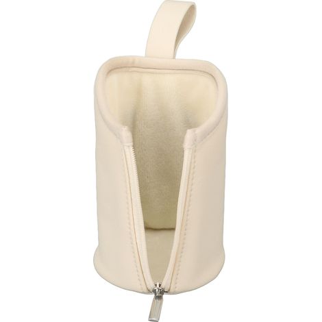 Thermohülle für Babyflaschen aus PU-Leder mit USB-Anschluss, tragbarem LCD-Display und einstellbarer Heizfunktion, europäischer Stecker (100–240 V). (1/5)