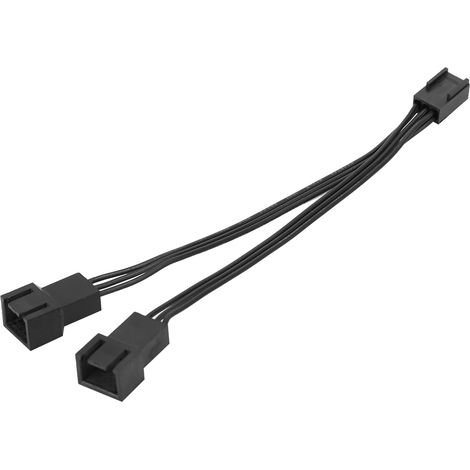 Packung mit 5 3-Pin (1 auf 2) Verlängerungskabeln für CPU-Gehäuselüfter, Netzteil. (1/5)