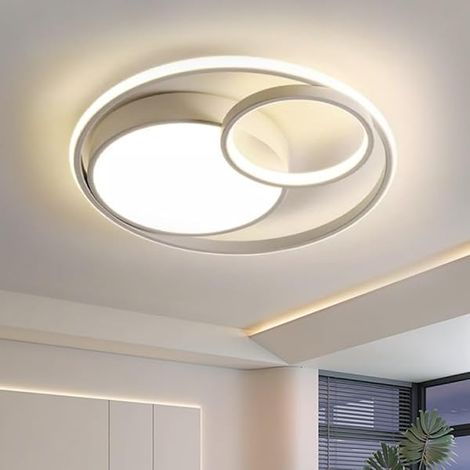 LED Deckenleuchte Dimmbar 54W Deckenlampe mit Fernbedienung 3000-6500K Wohnzimmerlampe Modern Deckenbeleuchtung Rund 50cm für Schlafzimmer Esszimmer Büro