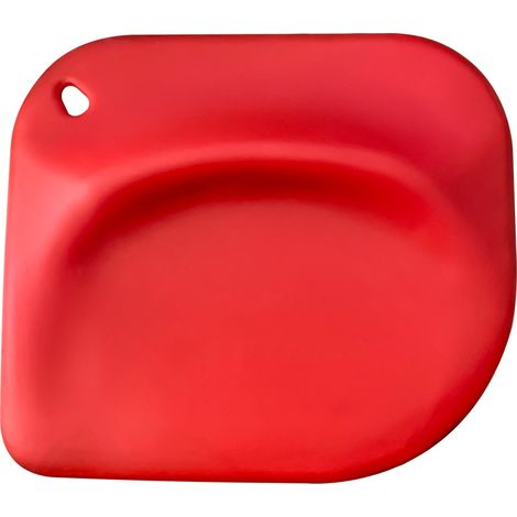 Espátula de silicona roja, imprescindible para hornear. Espátula cuadrada para mantequilla, de calidad profesional, fácil de guardar. 1 unidad. (1/5)