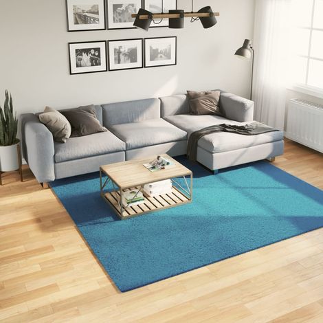 Teppich OVIEDO Kurzflor Türkis 240x240 cm vidaXL (1/5)