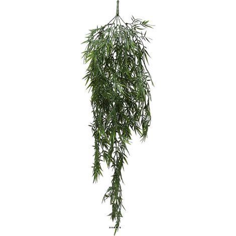 Chute de saule artificiel L 102 cm en plastique vert (1/3)