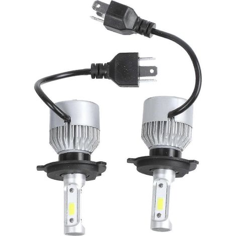 2 ampoules LED S2 H4 72W 8000LM pour phares de voiture (feux de route/croisement), blanc 6000K (1/5)