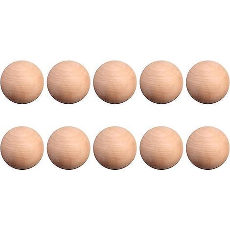 10 boules en bois (1/3)