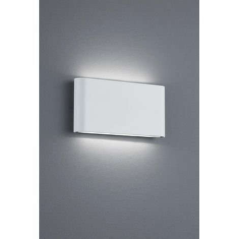 Aplique Rectangular Thames II Led Doble Emisión IP54 Blanco L17 cm Trio Lighting