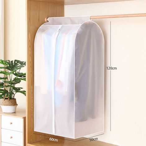 Housse De Protection Pour Vêtements - Plastique - Transparente - 60 x 50 x 120 cm - 1 Pièce (1/5)
