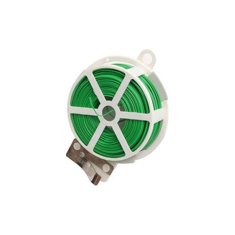 4 rouleaux de fil de ligature vert pour plantes – 50 m avec coupe‑fil intégré – Attache pour jardinage et palissage (1/5)