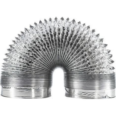 Trywise Tuyau ventilation en aluminium de 150 mm pour hotte aspirante, ventilateur tubulair(5 mètres de longueur) (1/4)