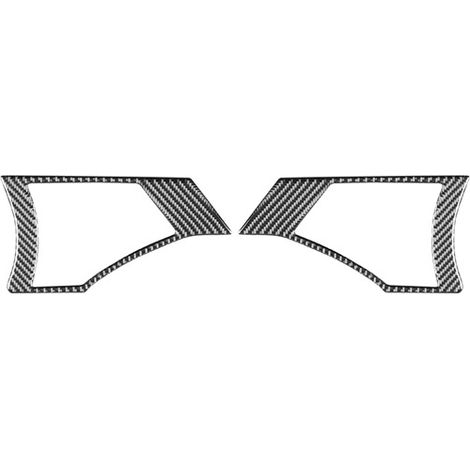 Zweifarbig: Carbonfaser-Optik. Material: Weiche Carbonfaser. Zieraufkleber für die vordere Hupe des Mazda 1. (1/4)