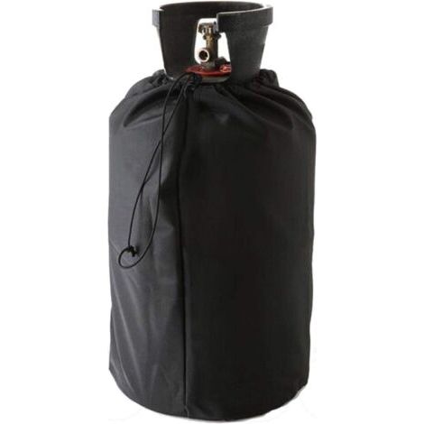 Funda para bombona de gas propano, funda protectora de 210D para bombonas de gas con cordón ajustable, impermeable, resistente al viento y a los rayos UV, de tejido Oxford para bombonas de gas de exte