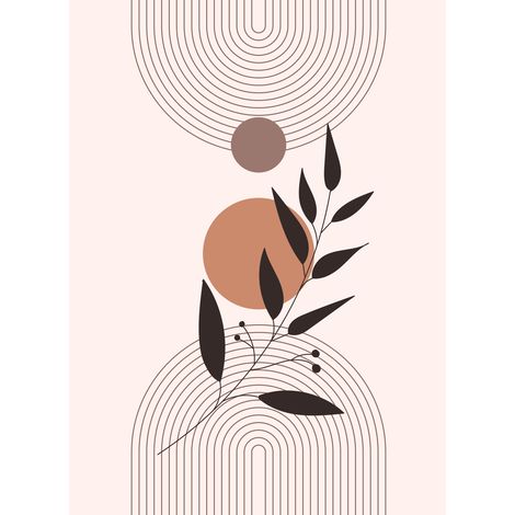 Papier peint panoramique - Boho - 130 cm x 177 cm (1/2)