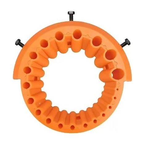 Geeignet für 2-13 mm Bohrer, Schleifaufsätze und Winkelschleiferzubehör – 20 Löcher (orange) (1/2)
