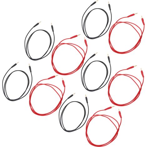 5 Ensembles Câbles de Test Banane Mâle à Mâle 2mm 30V AC 60V DC 10A Kit Accessoires (1/5)