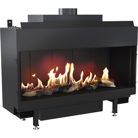 Gaskamineinsatz KRATKI LEO 9,5kW ∅100/150 Erdgas Rekuperation EKO SET (1/5)