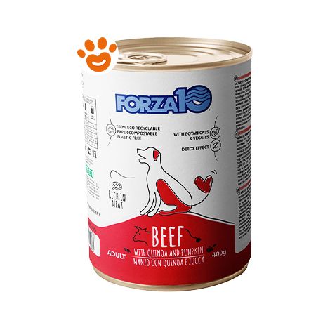 Forza10 Dog Maintenance Adult Manzo con Quinoa e Zucca - Forza10 Dog Maintenance Adult Manzo con Quinoa e Zucca - Lattina Da 400 Gr