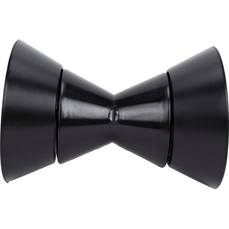 Rouleau d'étrave pour remorque de bateau avec essieu de 1/2 pouce, ensemble en polyuréthane noir (1/5)