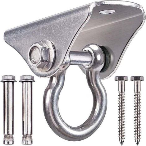 Schwerlast-Deckenhaken aus Edelstahl SUS304, Tragkraft 400 kg, für Hängesessel, Hängelampen usw. (1/4)