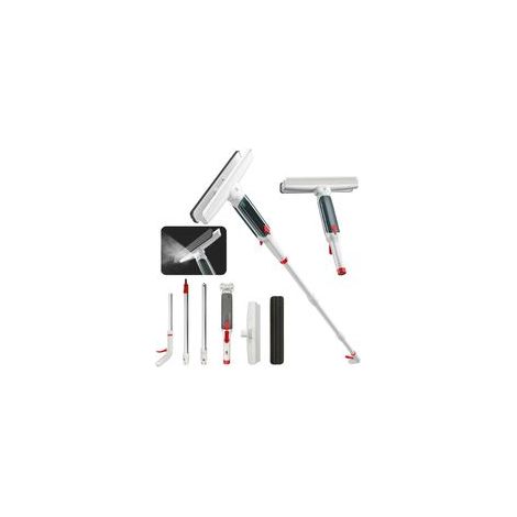 Kit de nettoyage de vitres professionnel 3 en 1 avec fonction de pulvérisation et collecteur d'eau