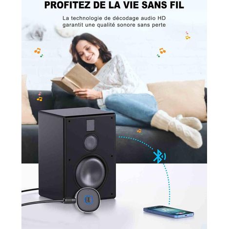 J33 récepteur Bluetooth amplificateur audio de voiture casque aux adaptateur de convertisseur audio Bluetooth sans fil dédié (1/5)