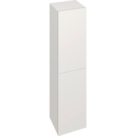 Columna de Baño Suspendida 2 Puertas con Apertura Push y Cierre Amortiguado 140 x 34,9 x 31,9cm Blanco Mate (1/5)