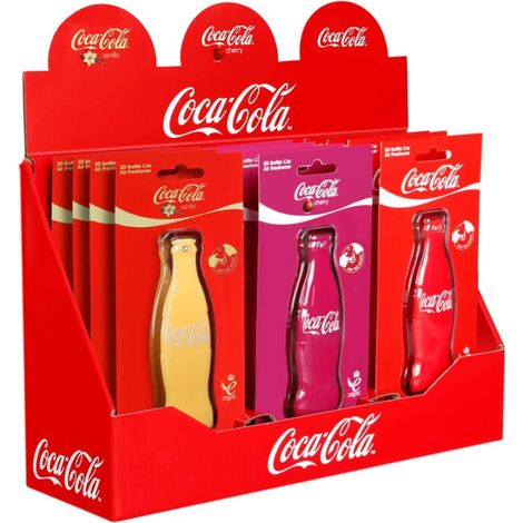 profumatore auto bottiglia coca cola fragranze assortite