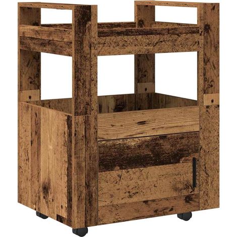 Maison Exclusive - Carro de Cocina Madera vieja 60 x 45 x 80 cm