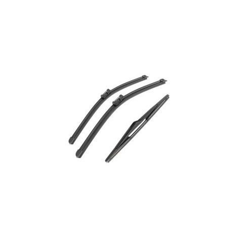 Balais d'essuie-glace avant et arrière pour Ford Fiesta MK6 (2008, 2009, 2010, 2011, 2012, 2013, 2014, 2015, 2016) 26" + 15" + 12" (1/5)
