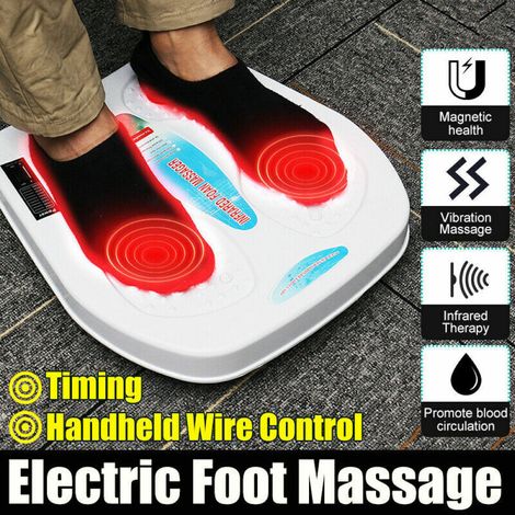Tapis de Massage Pieds Électrique - Chauffage Infrarouge 40°C + Vibration + Magnétothérapie - Contrôle d'Intensité - Cadeau Bien-être pour Parents (1/5)