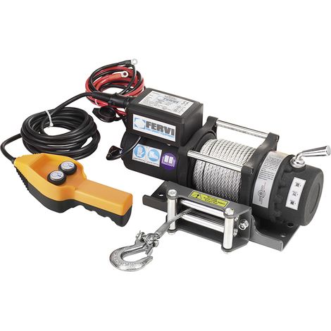 Argano vericello paranco montacarichi elettrico 12 v Fervi 0630/2200 (1/2)