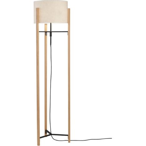 Lampe de table Shine-Wood avec teinte crème - 40484