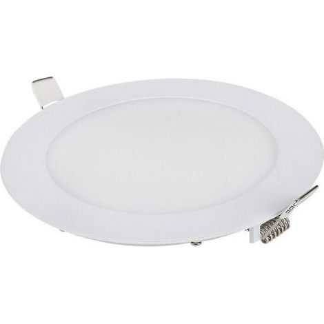Spot encastré LED à intensité variable 9W, blanc neutre 6000K, IP65, salle de bain, extra plat 35 mm, diamètre de découpe : 130-135 mm, 230 V CA, salon. (1/4)