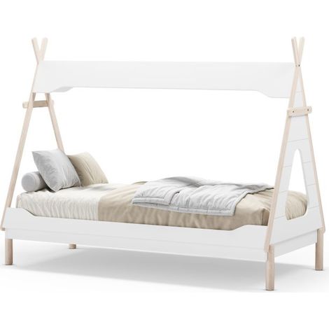 Cama Tipi Nest Blanco - Oak Soft (ancho) x 165cm (alto) (1/5)