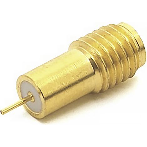 Connecteur coaxial SSMA RS PRO Femelle, Mâle Droit, raccordement A souder 50O Montage sur CI ( Prix pour 1 )