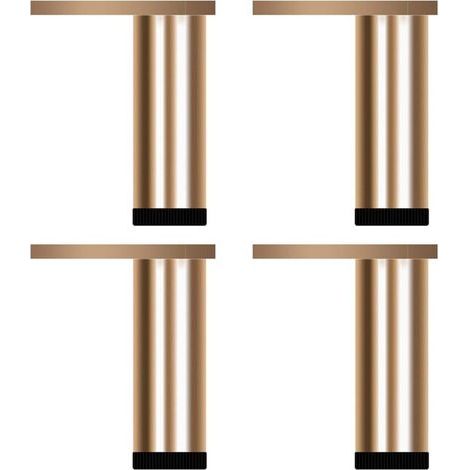 Rapanda – 4er-Set Metall-Möbelfüße – Aluminiumlegierung – 200 mm verstellbar – Tragkraft bis zu 300 kg – Einfache Montage (1/5)