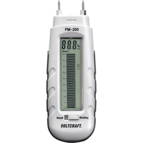 VOLTCRAFT FM-200 Misuratore di umidità per materiali Range di umidità materiali da costruzione (intervallo) 0.2 fino a (1/3)