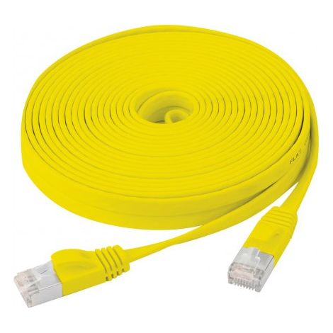 exertis Connect Cordon RJ45 plat CAT 6 U/FTP SNG jaune - 3 m (845181)