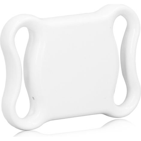 Collier GPS de repérage pour animaux de compagnie, étanche, Bluetooth, sans fil, blanc.