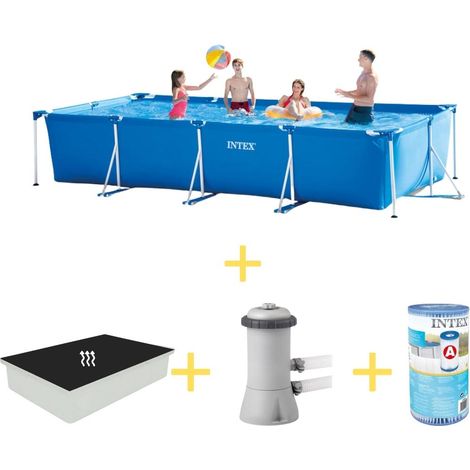 Rechteckiger Frame Pool - 450x220x84 cm - 4-teilig S21258