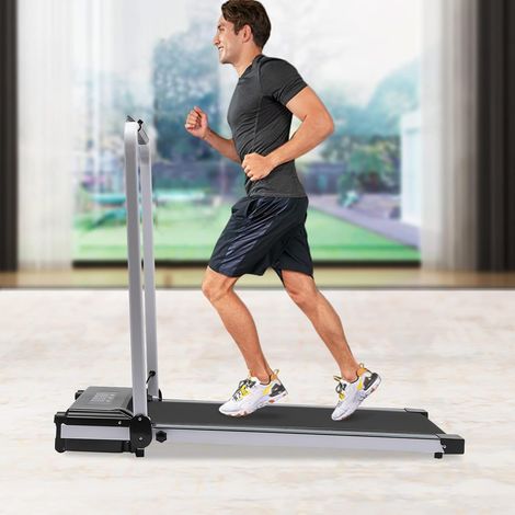 Elektrisches Laufband für Zuhause, faltbar Walking Pad 0.8-10 km/h 2HP Under Desk Schreibtisch Treadmill LED-Display und Fernbedienung für Zuhause & Büro (schwarz) (1/5)