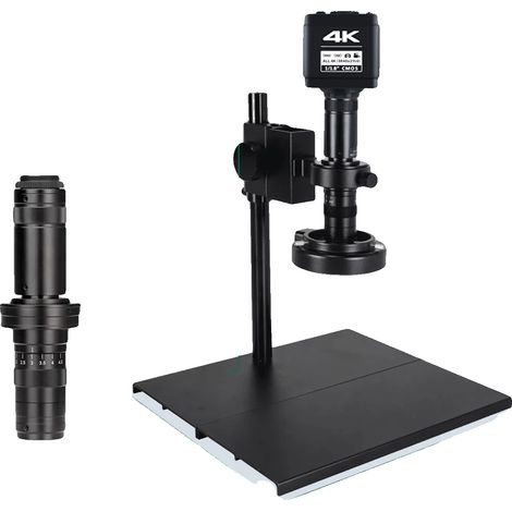 Telecamera per microscopio industriale, risoluzione 4K, zoom 215X, supporto grande 215X, IMX678-c (1/2)
