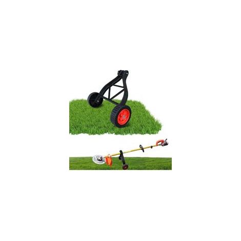 Roues de Support pour Coupe-Bordures, débroussailleuse à conducteur Marchant, Roues de Support Ajustables Accessoires pour Coupe-Bordures Coupe-Bordures Coupe-Gazon Coupe-Fil(Color:NOIR) (1/5)