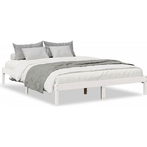 Maison Exclusive - Cama extralarga sin colchón madera maciza pino