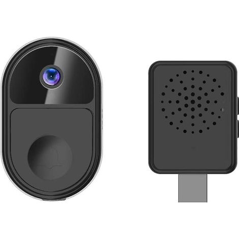 Sonnette connectée Wi-Fi 1080p étanche en temps réel Tuya Smart Doorbell, interphone sans fil (1/5)
