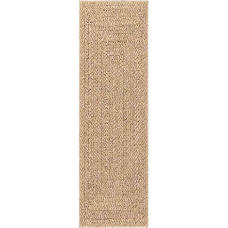vidaXL Tappeto ZIZUR 80x250 cm Aspetto Iuta per Interni ed Esterni