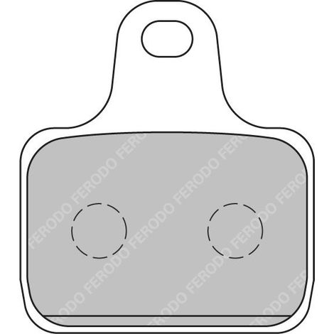 Plaquette de frein Ferodo pour Moto MV Agusta 1000 F4 2006 à 2008 (1/2)